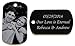 CharmUO LazrArt Personalized Custom Engraved Photo Tag with Message Pendant