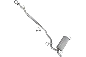 Exhaust Resonator Pipe Muffler Exhaust Kit Compatible for 2011-2017 Nissan Juke 1.6L | Stainless Steel | Northeastern Exhaust | Free Gaskets and Clamp | Automotive Replacement Part | Direct-Fit