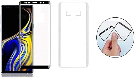 GNE Samsung Galaxy Note 9 PET Guard Front(Black)+Back(Clear), Hd Ultra Clear Film, Edge to Edge Screen Protector (Note:- It's Screen Protector Not A Glass)