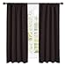NICETOWN Blackout Curtain Panels 63 inches - Triple Weave Microfiber Energy Saving Thermal Insulated Solid Rod Pocket Blackout Curtains for Bedroom (1 Pair, 42 inches by 63 Inch, Toffee Brown)