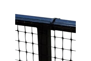 Cardinal Gates DSHD15 Heavy-Duty Outdoor Deck Netting - Plastic Balcony Netting for Pets & Kids - 15 Feet Long by 3 Feet Tall - Made in The USA - Black