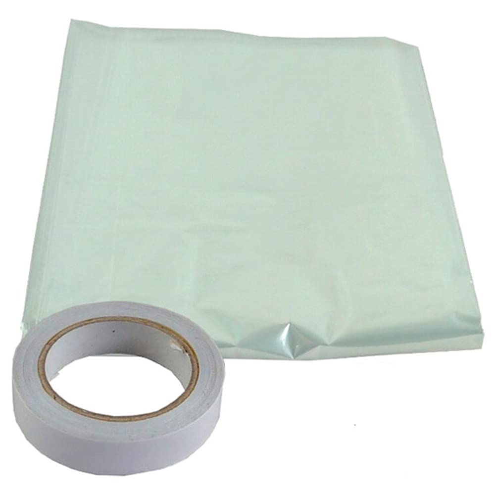 Merriway BH04946 StormSeal Window Insulation Secondary Double Glazing Shrink Film Kit, Supplied with Double-Sided Tape, Covers 3 x 1.5 Metres 4.5 Sqm (9'9 inch x 4'11 inch/ 47.9sq ft)