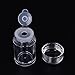 Coobbar 3pcs Multi-purpose 10ml loose powder jar Essential Oil Bottle nail powder bottle with 1/3/12 holes Refillable Bottles