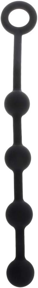 1PC Soft Silicone a?us Plúg With Huge Beads Balls - Toy For Party Cosplay Body Relax (S)