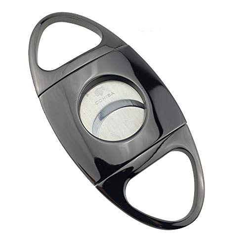 Cohiba Cigar Cutter and Lighter Set 3 Torch Jet Flame with Punch Lighters Windproof Butane Refillable Inflatable Guillotine Stainless Steel Double Blade - Thumbnail 2