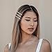 Kitsch Fashion Bobby Pin Set, Rhinestone Decorative Bobby Pins, Hair Accessories for Women, 3 Count (Straight Rhinestone)