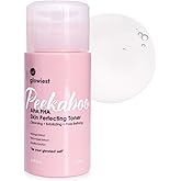 glowiest AHA PHA Gentle Exfoliating Toner for Daily Use – Hydrating, Pore-Refining, Sensitive Skin Friendly (Peekaboo Skin Perfecting Toner)