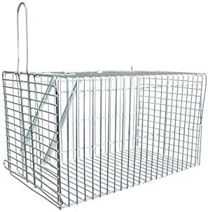 Small, Galvanised, Live Catch Mammal Trap suitable for rats, squirrels and Small Rodents with full instructions included.