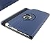 SANOXY¨ 360 Degree Rotating iPad 2 Case (Navy Blue): Folio Convertible Cover Multi-angle Vertical and Horizontal Stand with Smart On/Off for the Apple iPad2