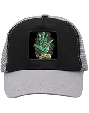 Unisex Screaming Green Hand Trucker Hat Adjustable Mesh Cap