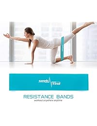 seeknfind - Bandas de entrenamiento para piernas, tobillos, estiramiento, terapia física, yoga y fitness en el hogar, con práctica bolsa de transporte, 3 unidades