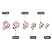 Glarks 80Pcs Spring Band Type Clips Air Hose Tube Water Pipe Fuel Pipe Silicone Vacuum Hose Clamp Fasteners Assortment Kit (7mm 10mm 11mm 14mm 16mm 17mm)