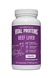 Vital Proteins Pasture-Raised, Grass-Fed Beef Liver (120 Capsules, 750mg each)