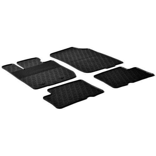 Gledring Rubbermatten compatibel met Dacia Duster 2010-2015 (G profiel 4-delig + montageclips)