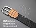 maikun Mens Belt, Canvas Elastic Belt, Mens Belts Leather Tip, Khaki, for 36''and below
