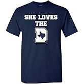 She Loves The D Men's T-Shirt for Football Fans