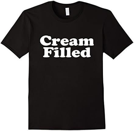 Mens Cream Filled Tshirt Medium Black