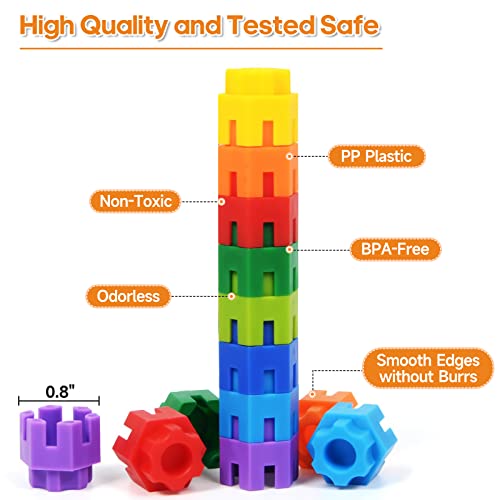 Hexagonal Building Blocks 160 Piece, STEM Toys Building Sets Kids
