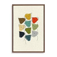 Framed Canvas Wall Art Abstract Colorful Canvas Prints Home Artwork Decoration for Living Room,Bedroom - 16x24 inches