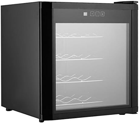 Giantex 16 Bottles Wine Cooler Fridge Cellar Storage Holder Chiller Bar Rack Cabinet