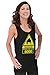 Brisco Brands Warning Power Level Over 9000 Funny Dragon Ball Z Vegeta Tank Top Shirt, Black, X-Large