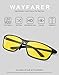 PAERDE Polarized Wayfarer Sunglasses For Men Women Retro UV400 Brand Designer Sun glasses Metal Frame PA07(Night vision-BY)