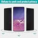 ATOQUA (2 pack) Privacy Screen Protector Soft TPU Material, Anti Glare/Spy HD Film Compatible Galaxy S10+ 6.4 Inch