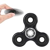 LEShop Fidget Tri-Spinner Edc Toy Boredom Spins High Speed Non-3D Relieve Stress Anxiety Useful for ADHD, ADD, Autism, FF0C; Boredom Spins for Upto 3 minutes, Black