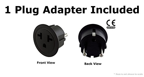 Instapark ITU-2000 Series Heavy-duty AC 110/220V Step Up / Down Voltage Transformer / Converter with US Standard, Universal, German/French Schuko AC Outlets - 2,000 Watt