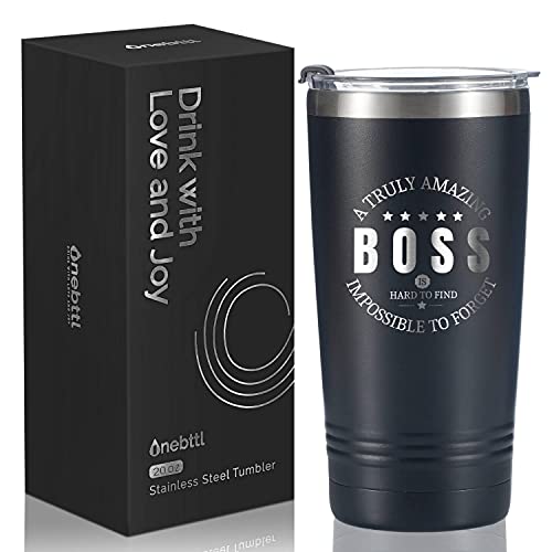 Onebttl Boss Gifts for Men, 20oz Engraved Stainless Steel