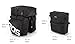 ArcEnCiel Bicycle Cycling Bike 3 in 1 Water-Resistant Pannier Bag Rear Pack Shoulder Bag -Rain Cover Included (Black)thumb 1