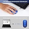 Wireless Mouse for Laptop Silent Cordless 2.4G USB Slim Mouse Wireless Optical Ambidextrous Computer Mobile Mouse…