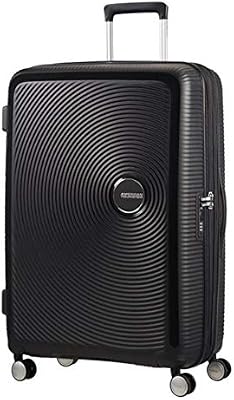 Soundbox - Trolley L Espandibile Valigia, 77 cm, 97/110 L, Nero (Bass Black)