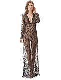 cunlin Cover Up for Women Sexy See Through Lace