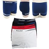 6 Mens Microfiber Boxer Briefs MS007 Underwear Seamless Compression Knocker New