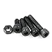 Hilitchi 460-Piece Alloy Steel Socket Cap Screws Hex Head Bolt Nuts Assortment Kit with Box, M3 M4 M5 Thread Size, Black Oxide Finish