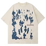 Vamtac Graphic Tees Men Vintage Oversized Y2K