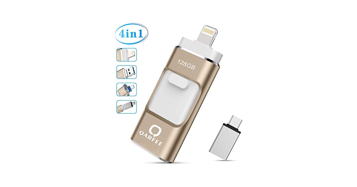 Qarfee 128GB USB 3.0 OTG Flash Drive only 16.00