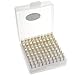 DYWISHKEY 240PCS 12 Sizes Black Zinc Plated Steel Eye Bolts Screw Eyes Assortment Kit