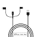 dodocool Lightning/Micro USB/USB C Cable MFi Certified 3.3ft 3-in-1 Charge, Sync for iPhone 8/ 8 Plus/ X/ 7/ 7 Plus/ 6s Plus/ Samsung S7/ LG G5/ HTC 10/ Nexus 5X and More