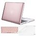 MOSISO Case Only Compatible MacBook Pro (W/O USB-C) Retina 13 Inch (A1502/A1425)(W/O CD-ROM) Release 2015/2014/2013/end 2012 Plastic Hard Shell & Keyboard Cover & Screen Protector, Rose Gold 