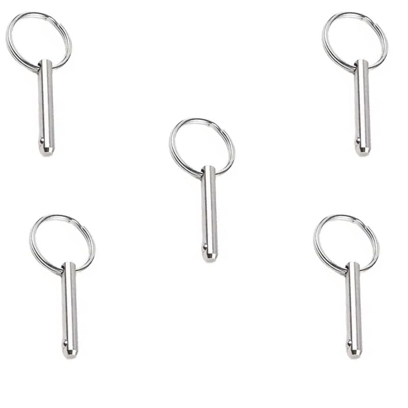 5Pcs Quick Release Pins,Carbon Steel Pull Pins,Safety Pin,Locking Pins,Marine Hardware for Boat 6*70mm
