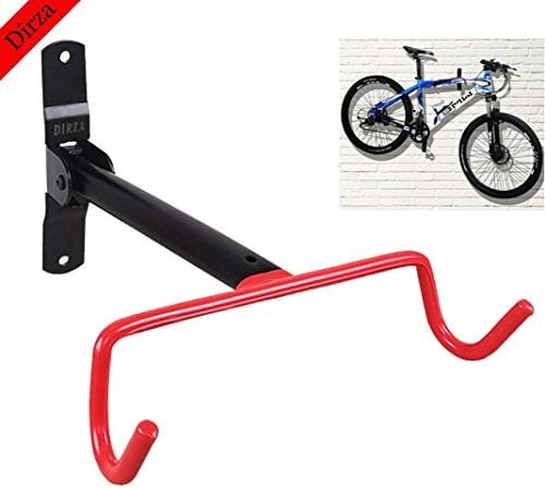 Dirza Wall Mount Bike Hanger Flip Up Garage Bicycle Bike Rack Storage System for Garage Shed with Screws
