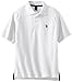 U.S. Polo Assn. Big Boys' Classic Polo Shirt, White/Royal, 14/16