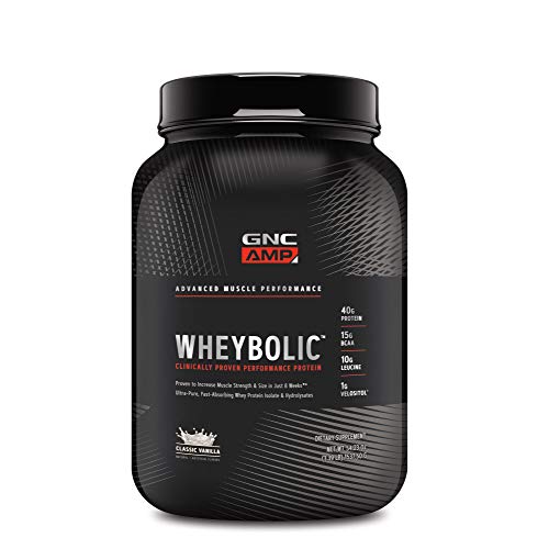 GNC AMP Wheybolic Classic Vanilla, Twin Pack, 25 Servings Each