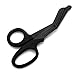 Trauma Shears - Black Durable Coated Stainless Steel Bandage Scissors - GAINWELL