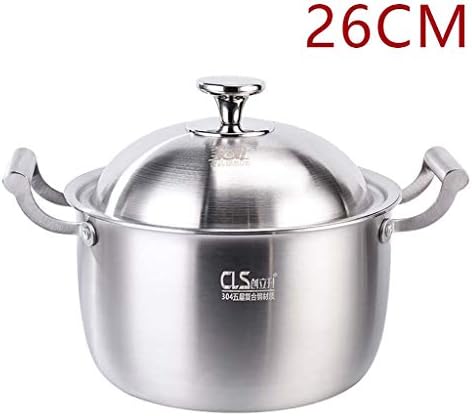 26cm世帯のスープ鍋のガスこんろ 電磁調理器 ホーム キッチン ドラッグストア B07mttybk3 スープ鍋304のステンレス鋼の 焦げ付き防止の鍋大容量を深めるバイノーラル22 24 大型家電 サイズ さいず 26センチメートル キッチン用品