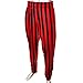Otomix Men's Limited Edition Red Stripe Baggy Workout Pants (Large)