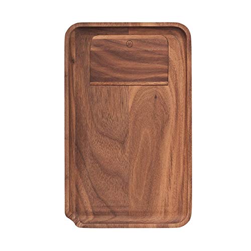 Marley Natural Walnut Rolling Tray - Small