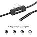DEPSTECH USB Endoscope,2.0 MP IP67 Waterproof Borescope, Type-C Snake Inspection Camera with 6 Adjustable LED Lights (16.5ft)